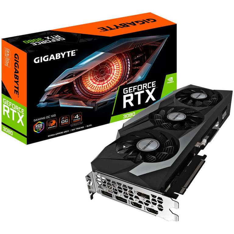 Gigabyte GeForce RTX 3080 Gaming OC 10G LHR, 10240 MB GDDR6X