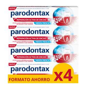 Parodontax Pastas de Dientes, Sabor Menta Fresca, Pack 4x75 ml