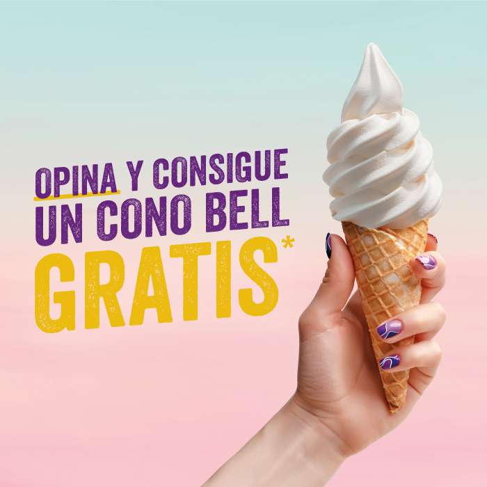 Taco Bell - Opina y Consigue gratis un Cono Bell
