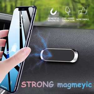Soporte magnético de teléfono para salpicadero de coche - Montaje seguro y elegante para iPhone, Samsung, Xiaomi y GPS