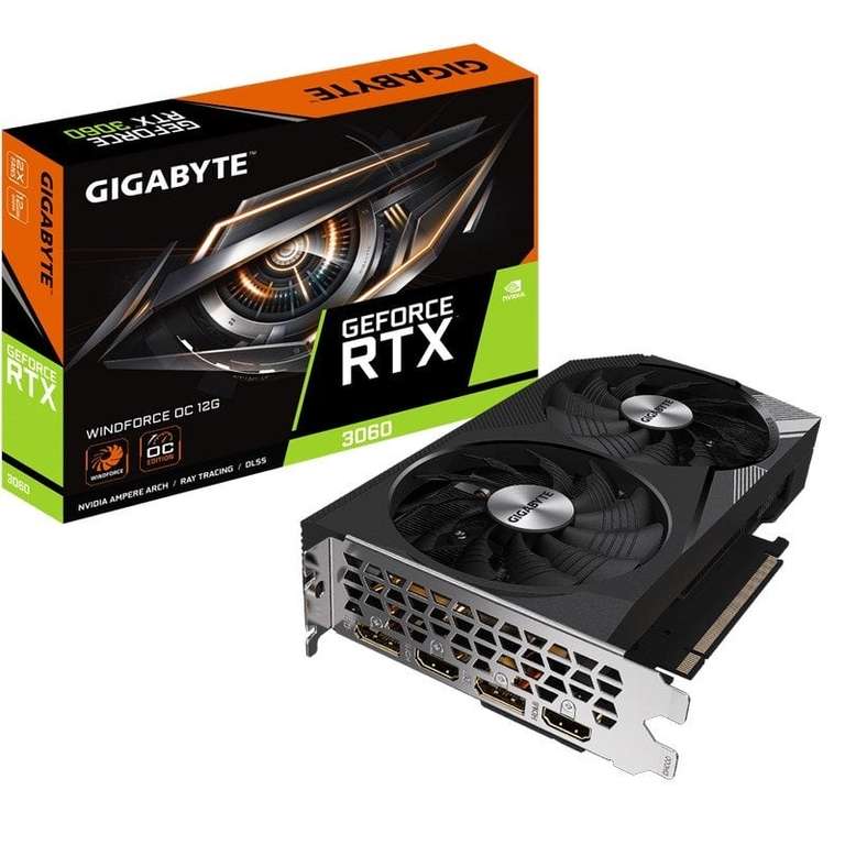 Gigabyte GeForce RTX 3060 | WINDFORCE OC 12GB GDDR6
