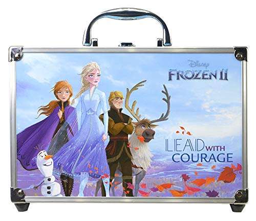 Frozen in Time Beauty Travel - Neceser Frozen II, Set de Maquillaje para Niñas - Maquillaje Frozen - Selección de Productos Seguros Maletín