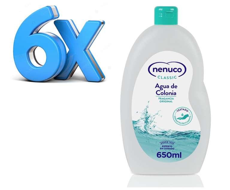 Nenuco - 6x Agua de Colonia Classic 650 ml