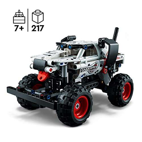 LEGO 42150 Technic Monster Jam Monster Mutt Dalmatian, Modelo 2en1, Camión y Monster Truck de Juguete para Niños y Niñas con Retro Fricción