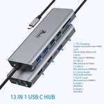 Estación de Acoplamiento USB C Dual HDMI 13 en 1 de 100W