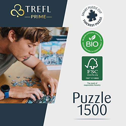 Puzzle 1500 piezas paisaje aéreo marca Trefi