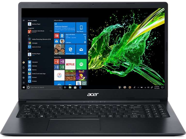 Portátil - Acer Aspire 3 A315-34-C4RY, 15.6" FHD, Intel Celeron N4020, 8 GB RAM, 256 GB SSD, UHD 600, W11