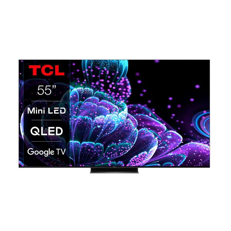 TV QLED 55" - TCL 55C835 | FALD VA MiniLed, 240 zonas | 4K@144Hz | Google TV, Sound by Onkyo, HDR10+, Dolby Vision