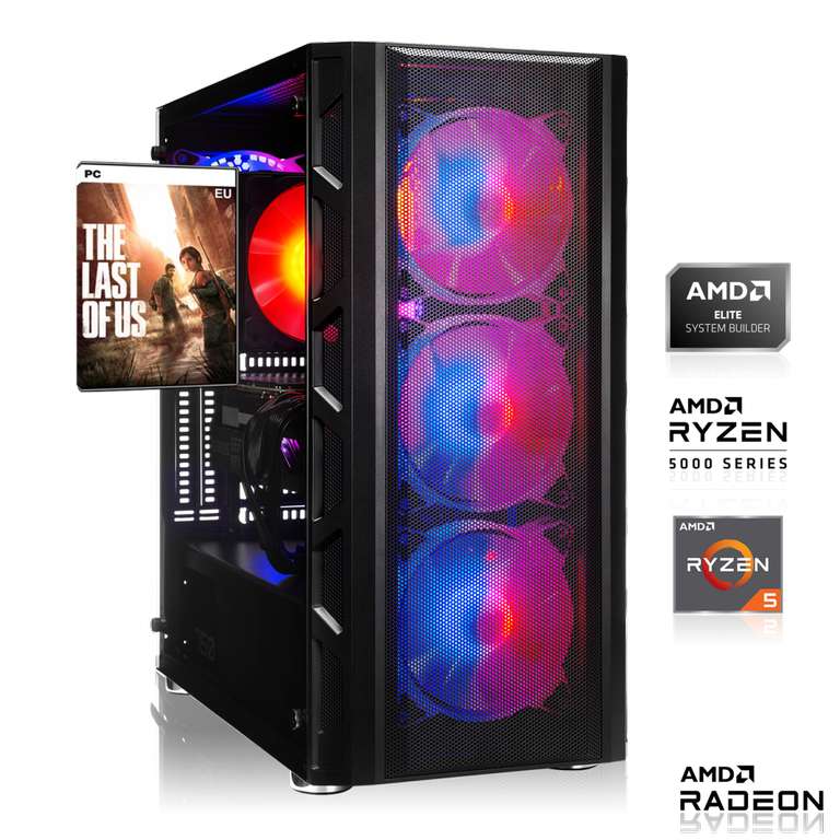 GAMING PC | AMD Ryzen 5 5500 6x3.60 GHz | 16GB DDR4 | RX 6600 8GB | 512GB M.2 SSD