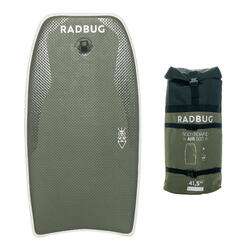 RADBUG Tabla Bodyboard Hinchable Radbug Air 500 Caqui con Mochila - Bomba no incluida.