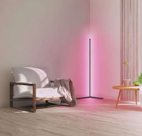 LEDVANCE WIFI Lámpara de pie LED RGBW, blanco 2700-6500k, 10W, 600lm, 1400mm, app o asistente de voz como Alexa, Google