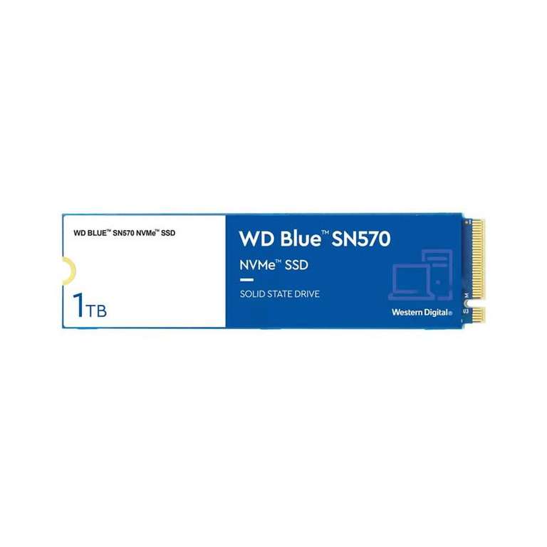Western Digital Blue SN570 NVMe 1TB Gen3 PCIe x4 NVMe - Disco Duro M.2
