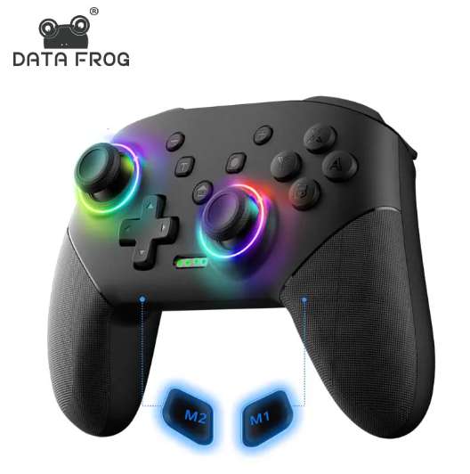 Wireless Controller For Nintendo Switch OLED Console Pro Gamepad with 600Mah Rechargeable Battery Programmable Turbo Function
