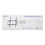 Soporte de pared para pantalla plana (35 kg, 81,3 cm (32"), 139,7 cm (55"), 200 x 200 mm, 400 x 400 mm, Negro, Acero inoxidable