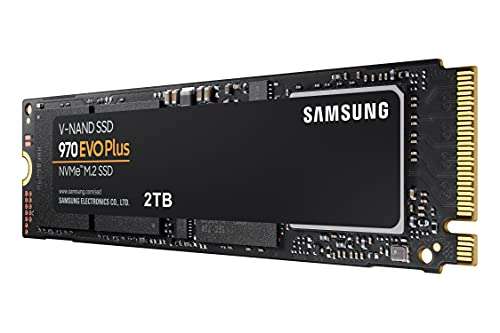 Unidad interna de estado sólido (SSD) Samsung 970 EVO Plus 2 TB PCIe NVMe M.2 (2280) (MZ-V7S2T0), negra