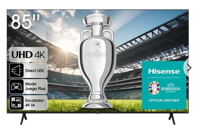 TV LED 85" (215,9 cm) Hisense 85A6K, 4K UHD, Smart TV