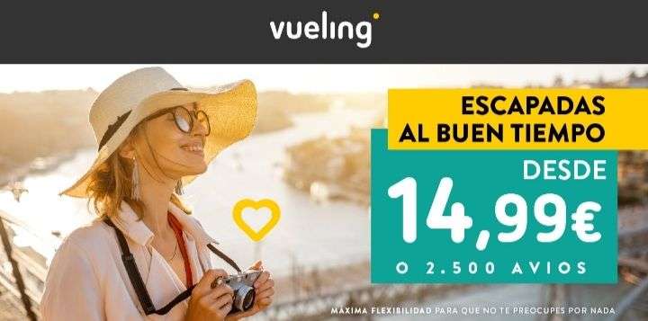 Viajes en Vueling por 14.99 entre junio y septiembre
