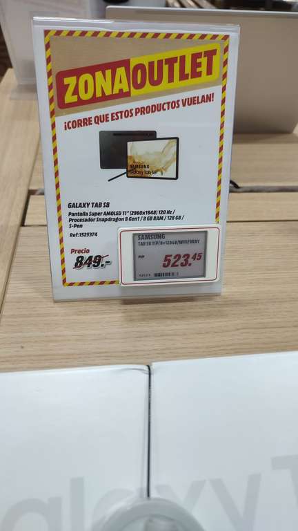 Samsung Galaxy Tab S8 (Mediamarkt de Vigo)