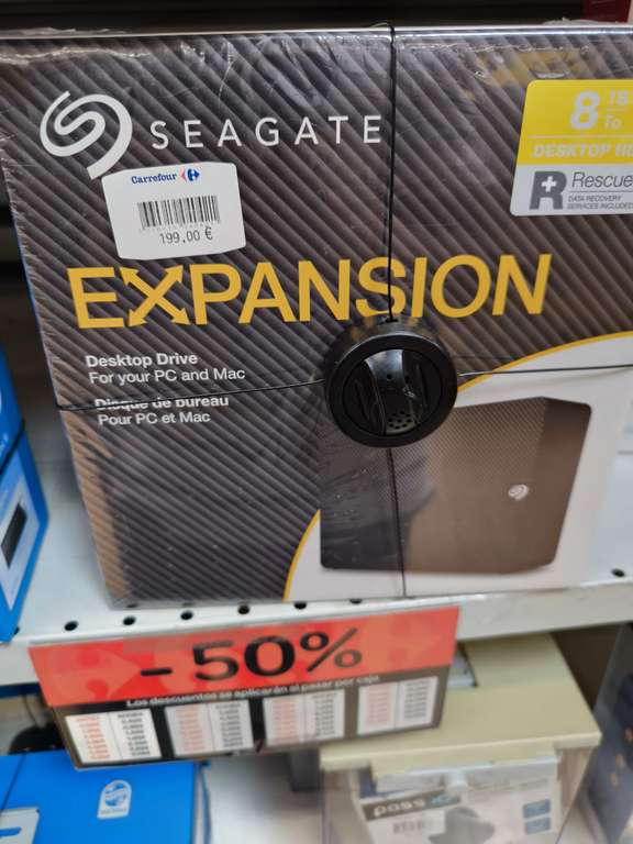 Disco duro externo Seagate Expansion 8tb