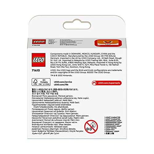 Packs de Personajes LEGO 71410 Super Mario: Edición 5, Figura Coleccionable y Soporte de Exhibición, Toad y Más (Unidad al Azar)