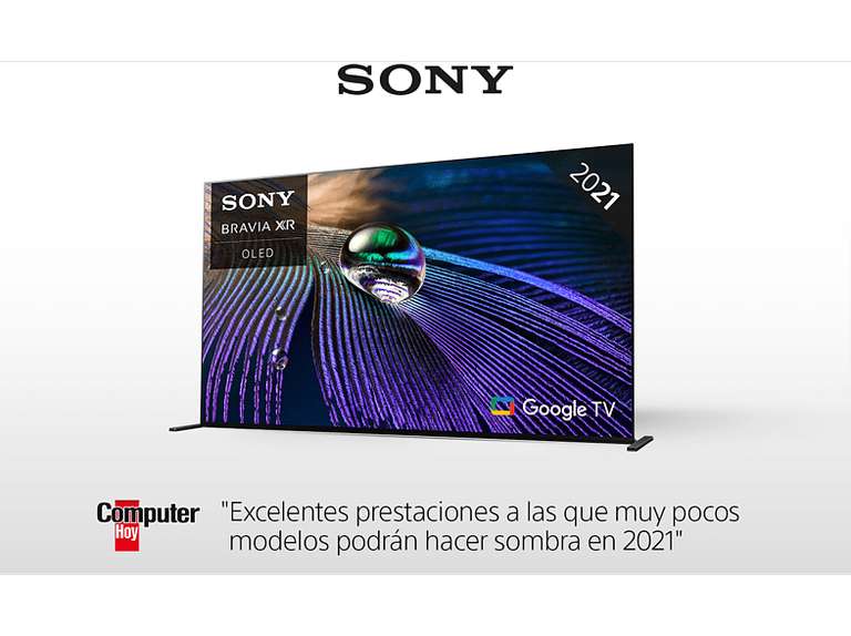 TV OLED 55" - Sony 55A90J | 120Hz | Google TV 10 | Dolby Vision & Atmos | 2 x HDMI 2.1 | 3xUSB, (1 x 3.0)