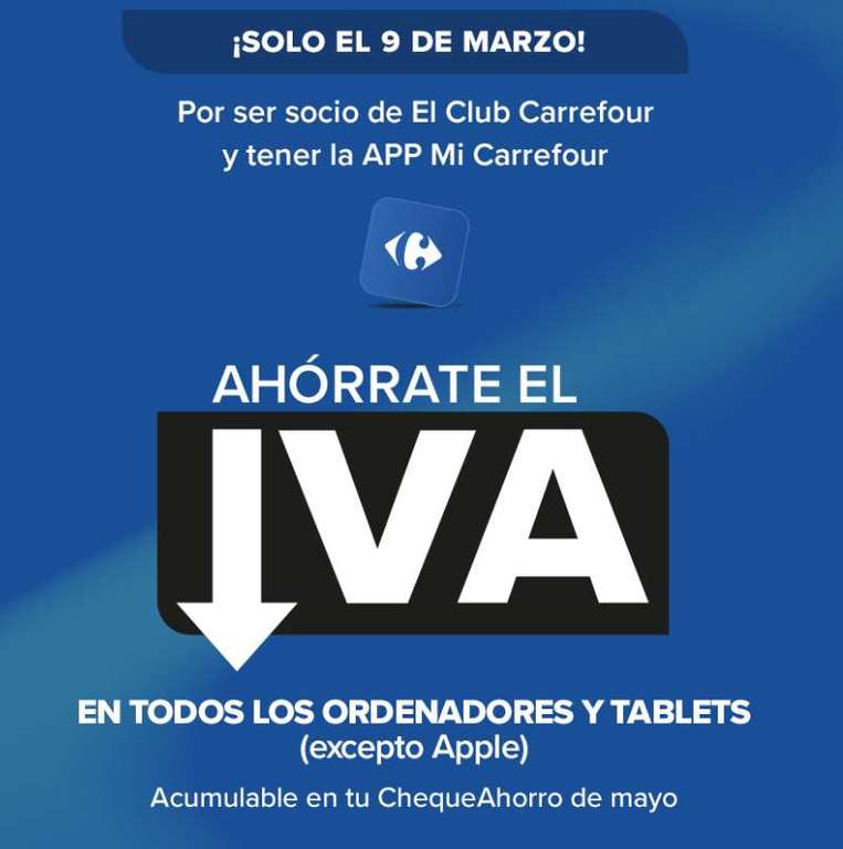 Ordenadores y tablets SIN IVA [En APP]