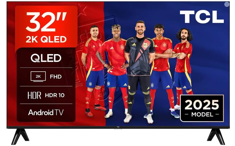 Smart TV TCL 32″ Full HD QLED (Android TV, Google Cast) «Como Nuevo» con 10% Extra