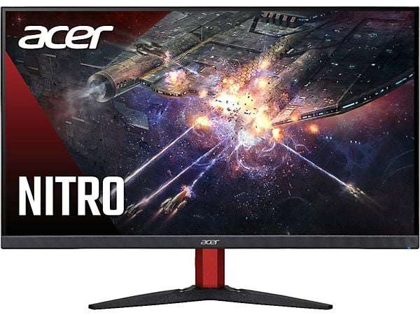 Monitor gaming - Acer Nitro KG241YM3, 23.8" FHD, IPS, 1 ms, 180Hz, 2 x HDMI(2.0)+1 x DisplayPort(1.2)+SPK+Audio out, FreeSync Premium
