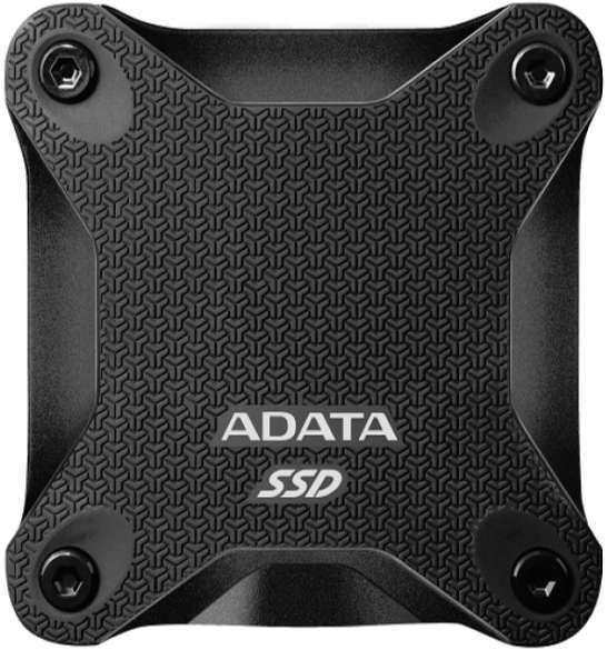 Disco duro externo Adata SD600Q SSD de 480 GB con USB 3.0 en color negro
