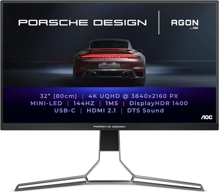 AOC Porsche Design AGON PRO PD32M 31.5" Mini LED IPS UltraHD 4K 144Hz USB-C
