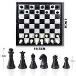 Tablero Ajedrez Magnético,Juego de ajedrez Plegable de 19 cm × 19,5 cm