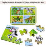 Puzzles de Madera, Rompecabezas de madera de BBLIKE Jigsaw Toy en una caja para niños, herramienta de aprendizaje educativo