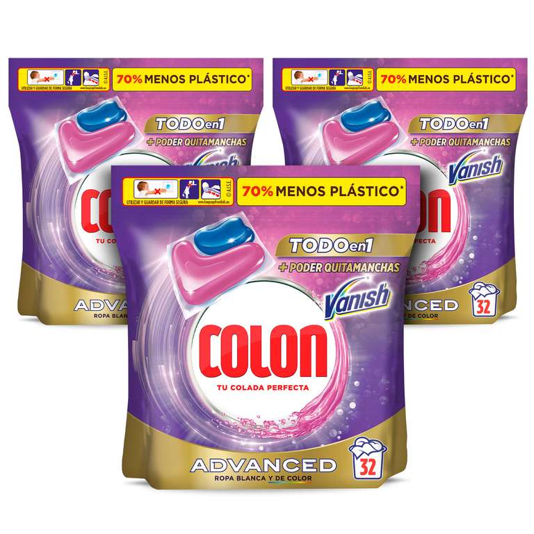 Colon Vanish Advanced Detergente para la ropa 96 cápsulas