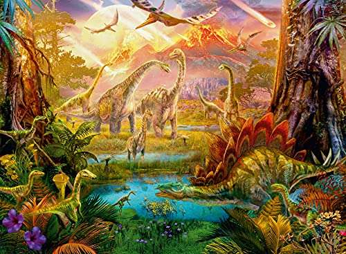 Ravensburger - Rompecabezas de 500 piezas, La Tierra de los Dinosaurios