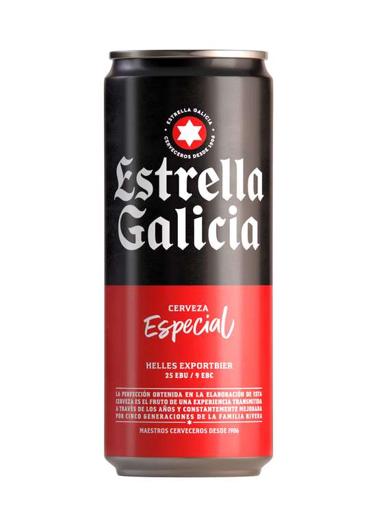 15% de dto en Estrella Galicia 24 latas de 33cl