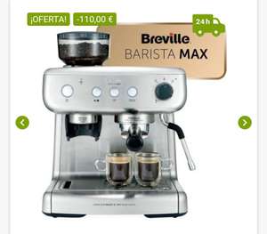 Breville Barista Max | Máquina de café expreso, totalmente automática | Con molinillo integrado y bomba italiana