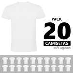 Pack 20 Camisetas Algodón 100%