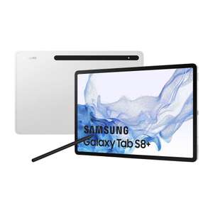 Tablet - Samsung Galaxy TAB S8+, 128 GB, Plata, WiFi, 12.4" WQXGA+, 8 GB RAM, SD 898, Android 12