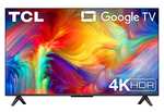 TCL 55P739 Smart TV 55" 4K HDR, Ultra HD, Google TV, Motion Clarity, Game Master, Dolby Vision y Atmos,Google Assistant Compatible con Alexa