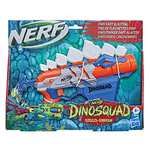 Lanzador de Dardos Nerf DinoSquad Stegosmash, Porta-Dardos para 4 Dardos, 5 Dardos Nerf Oficiales