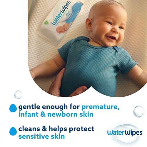 Toallitas Originales biodegradables para bebés recién nacidos, formuladas con un 99,9 % de agua y sin perfume, 540 unidades (9 paquetes)