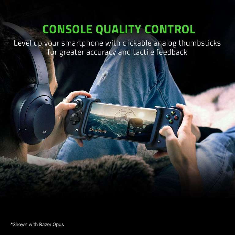 Razer Kishi para Android (Xbox Game Pass) - Controlador de Juegos para teléfonos, conexión USB-C,