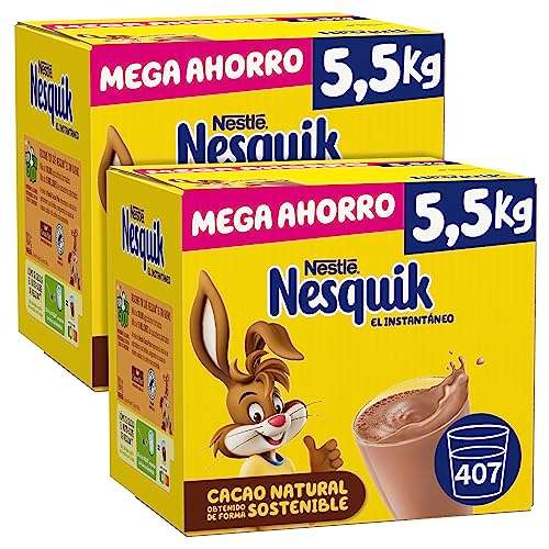 NESTLÉ NESQUIK Instantáneo Cacao Soluble 5.5kg Estuche-Juego de 2 unidades