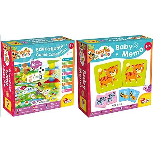 Pack de dos juegos de Carotina Baby Colección y Carotina Baby Juego de Memoria con Animales