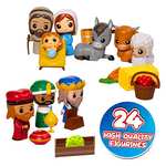 CRAZE, Calendario Adviento 2022, figuritas del belen niños, juguetes para niños, 24 sorpresas, decoración navideña, figuras belen 40812