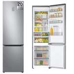 Frigorífico Combi Samsung 390L (SpaceMax): Wi-Fi SmartThings, AI Energy Mode (30% Ahorro), No Frost, Inox, 35dB, Clase D || +30€ microondas