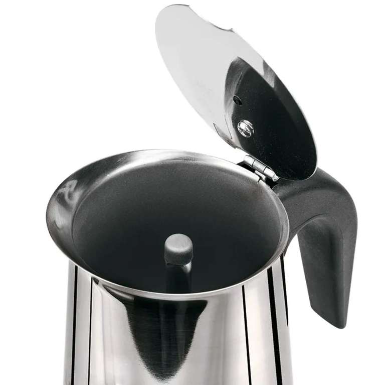Cafetera Espresso Italiana de acero inox apta para Inducción. De 2 a 12 tazas. Desde 7,69€ a 13,99€