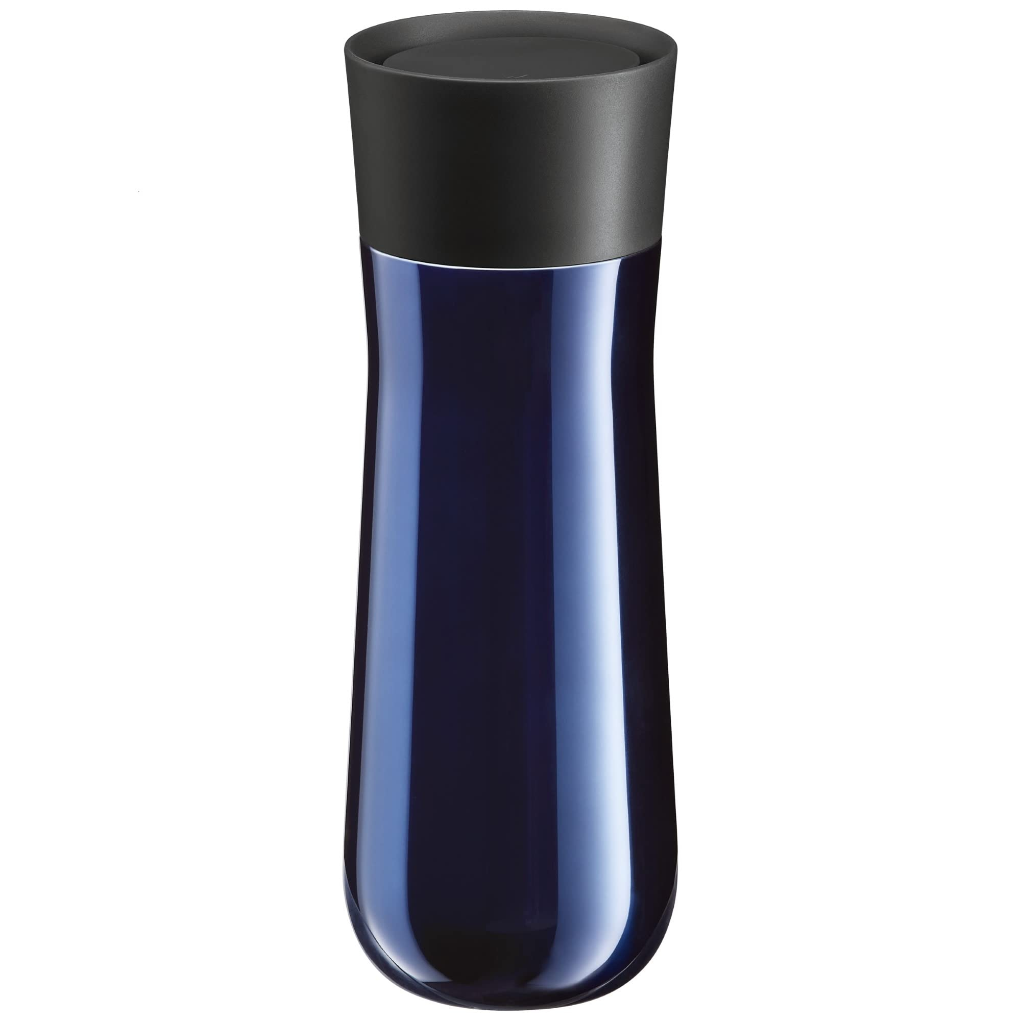 WMF Impulse Termo - Taza térmica, acero inoxidable, 350 ml, con cierre automático, apertura 360°