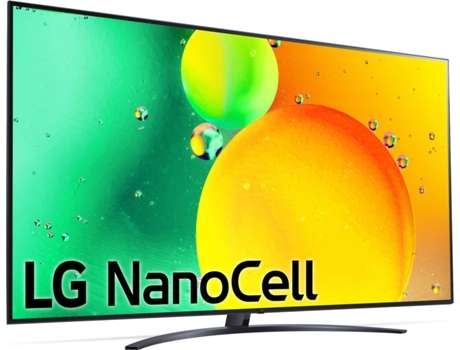 TV 75" LG 75NANO766QA - Smart TV webOS22, 4K Nanocell, Procesador 4K a5 Gen 5, HDR 10, HLG y HGiG ( TB DISPONIBLE EL DE 65" por 689,99€)
