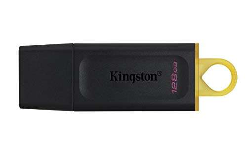 128 GB Kingston DataTraveler Exodia DTX: Memoria USB 3.2 Gen 1 con tapa protectora y llavero
